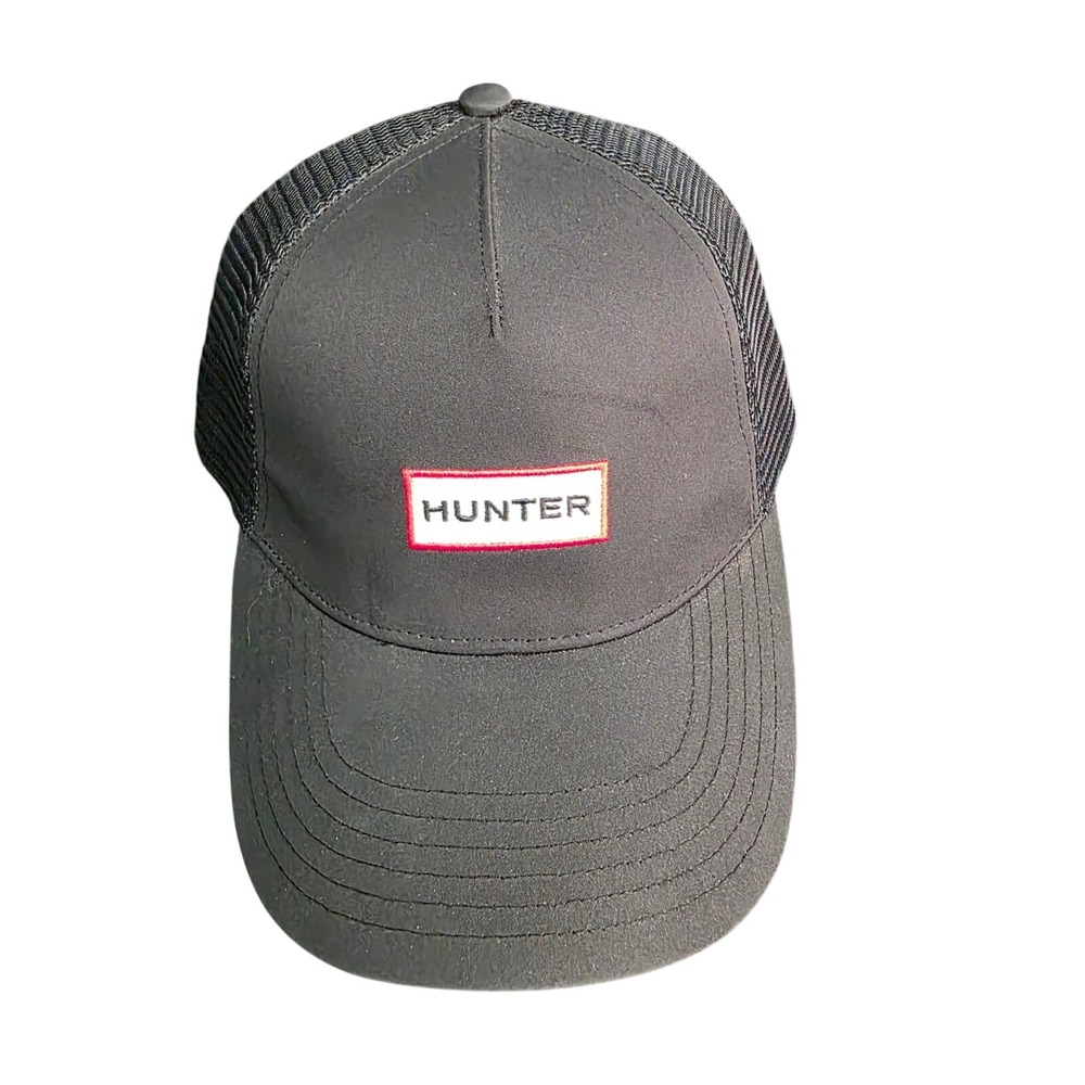Hunter Trucker Hat Adult OS Black Mesh Back Logo Adjustable Baseball Cap